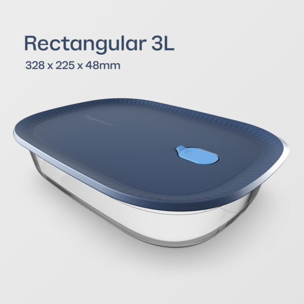 Tupperware Voila™ Glass Rectangular XL Bakeware | Airtight Baking Dish