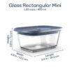 Tupperware Voila™ Glass Food Storage Container | Rectangular Mini