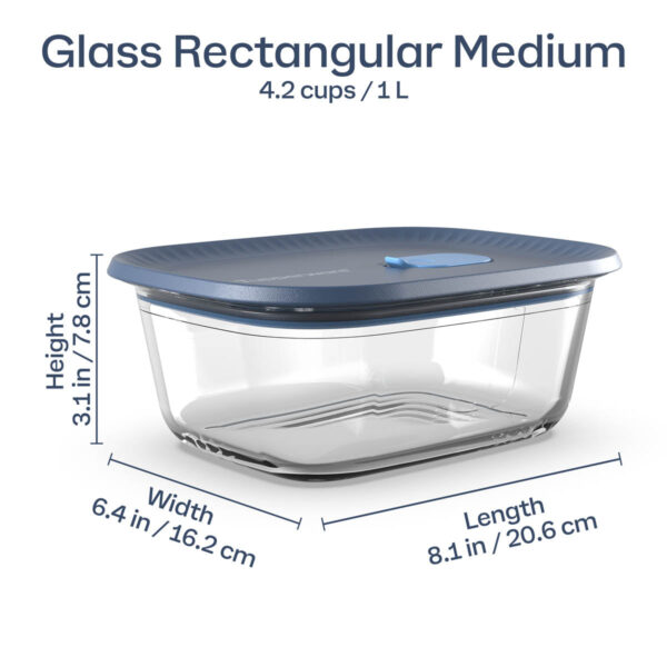 Tupperware Voila™ Glass Food Storage Containers | Set of 4