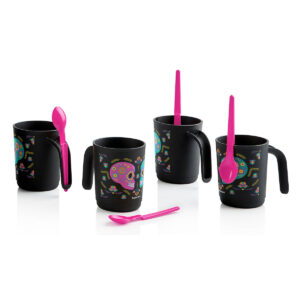 10184230000.jpg Tupperware® Dia De Los Muertos Mug Set with Hang-On Spoons | Set of 4
