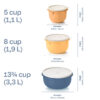 Tupperware® 3-pc Multipurpose Mixing Bowl Set for Food Prep and Storage